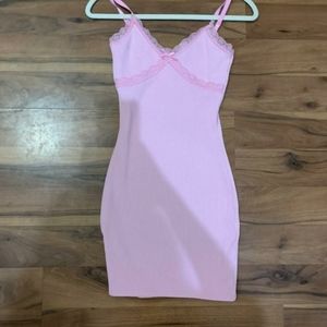 Brand new pink lace dress